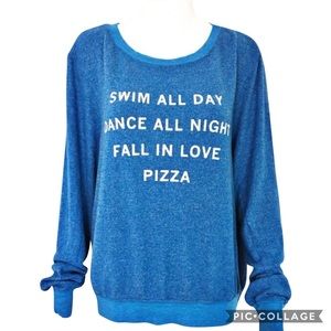 Wildfox Swim All Day Beach Baggy Sweatshirt